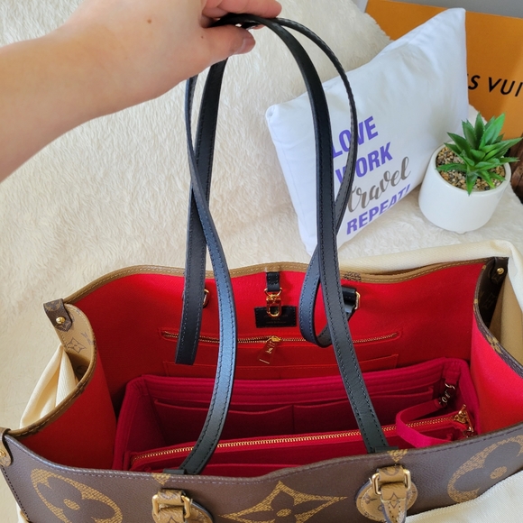 Gorgeous On the Go GM Reverse ❤️ Authentic LV Handbag Shoulder Bag Monogram - Picture 11 of 16